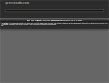 Tablet Screenshot of greenbooth.com